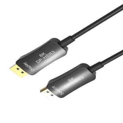 Buacoz Fiber Optic DisplayPort Cable 8K@144Hz 1.4 25M/82FT - 32.4Gbps HBR3, 4K@240Hz, HDR, Zero Latency, Gaming-Grade Ultra HD Video Cord for PC, Monitor, Projector