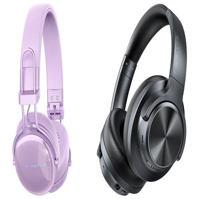 FIO MOTUS FM30 Active Noise Cancelling On Ear Headphones with FM20, Wireless Over Ear, Hi-Res Sound, Custom EQ via App, 130H Playtime, Comfortable Fit, for Travel Home Office