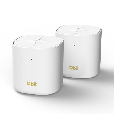DBIT AX1800 WiFi 6 Whole Home Mesh Wi-Fi System, Dual-Band Coverage up to 4,000 sq. ft. and 150 Devices, Replaces Wireless Router and Extender, 2 Gigabit Ports per Unit, Easy Setup (D-MAX5, 2-Pack)