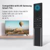 (1+1+1 Pack) Replacement Voice Remote Control Fit Samsung TV with Green Soft Protective Silicone Cover & Mount Holder Compatible with Samsung LCD LED HDTV 3D Smart TVs Models view 2