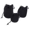 CHICAMPERA 3pcs Neoprene Camera Lens Case Pouch for DSLR Elastic Drawstring Lens Bags Waterproof Storage for Outdoor Photography Compatible Cameras view 1