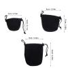 CHICAMPERA 3pcs Neoprene Camera Lens Case Pouch for DSLR Elastic Drawstring Lens Bags Waterproof Storage for Outdoor Photography Compatible Cameras view 2