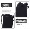 CHICAMPERA 3pcs Neoprene Camera Lens Case Pouch for DSLR Elastic Drawstring Lens Bags Waterproof Storage for Outdoor Photography Compatible Cameras view 4