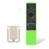 (1+1+1 Pack) Universal Replacement Voice Remote Control Fit Samsung TV with Green Soft Protective Silicone Cover & Mount Holder Compatible with Samsung LCD LED HDTV 3D Smart TVs Models view 1