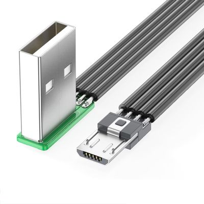 ESTCNK 90 Degree Right Angled USB to USB 5Pin Cable with 8 Length Option Efficient Charging Supports 480Mbps Data Transfer