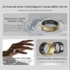 Hoorawwi Smart Ring - Bluetooth Fitness Tracker Ring for Women Men Health Ring w/Heart Rate Blood Oxygen Sleep Monitor Photo Taking Short Video Browsing Ring, Black #11 view 2