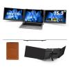 15.3" Laptop Screen Extender, 1200P FHD Ultra-Thin Triple Screen Laptop Monitor Extender, 100%sRGB Travel Portable Monitor for Laptops, Multi Screens Laptops Attachment Compatible with Windowss Mac view 1
