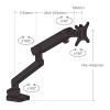 Monitor Mount Single Monitor Mount Arm for 17-40 Inch Screens, Monitor Desk Mount Holds up to 26.4 Pounds, Fully Movable Monitor Desk Mount, VESA Mount 75 x 75, 100 x 100 Months view 2