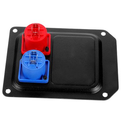 FUNOMOCYA Aluminum Double Hole Panel Speaker Mount for Professional Audio Systems Sturdy Speaker Connector for DIY and Replacement for Stages and Sound Equipment