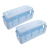 NUOBESTY 2pcs Electrical Cord Organizer Box for Desk High Capacity for and Chargers Tidy Workspace Design view 1