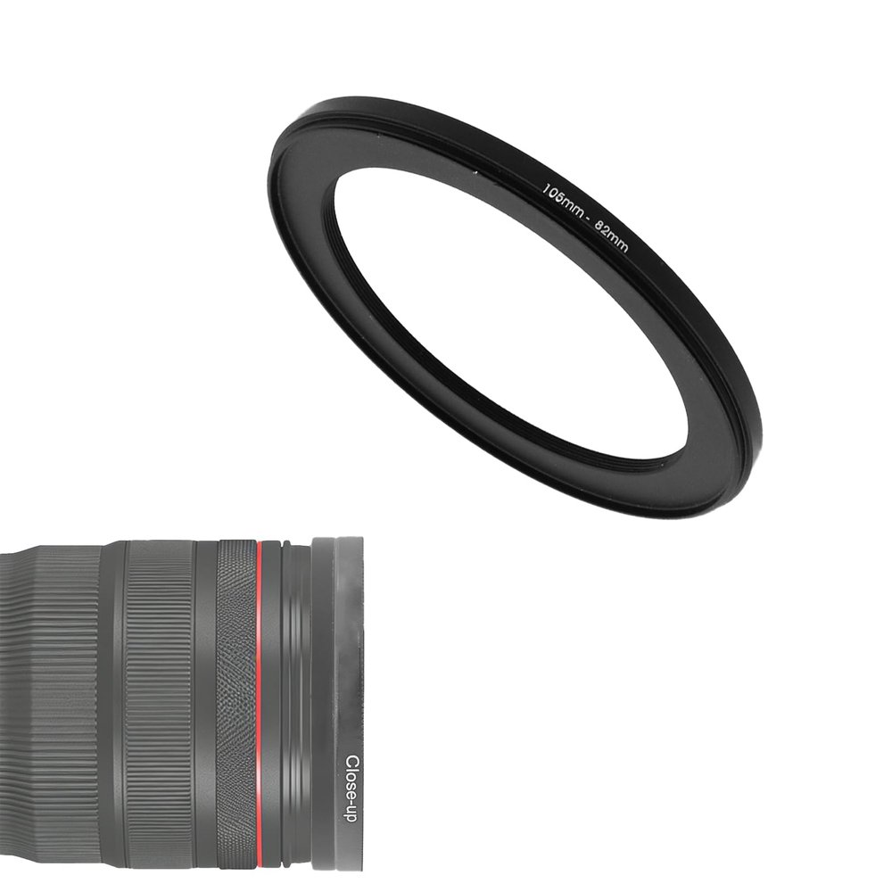 105-77/82/86/95mm Step Down Filter Ring Adapter for Camera ND/UV/CPL (105-82mm)
