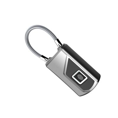 DIYEAH Lock Padlock Smart Outdoor Padlock Fingerprint Lock Box Door Handle USB Rechargeable Easy to Add Delete Fingerprint