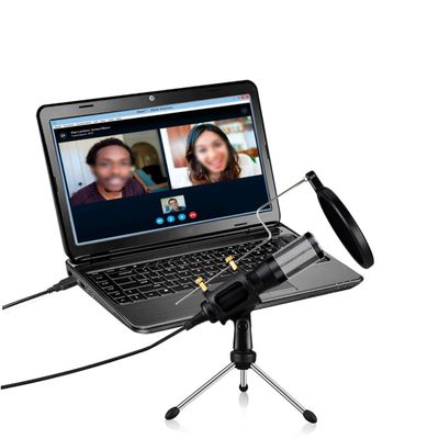Yardwe Computer Conference Desktop Voice Chat Microphone USB Plug and Play Long Distance Easy Install