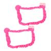 KONTONTY 2pcs Elastic Cartoon Monitor Cover for Pc Dustproof Computer Display Protector Fits Monitors Cute Cat Ear Design Red High Elasticity No Odor view 1