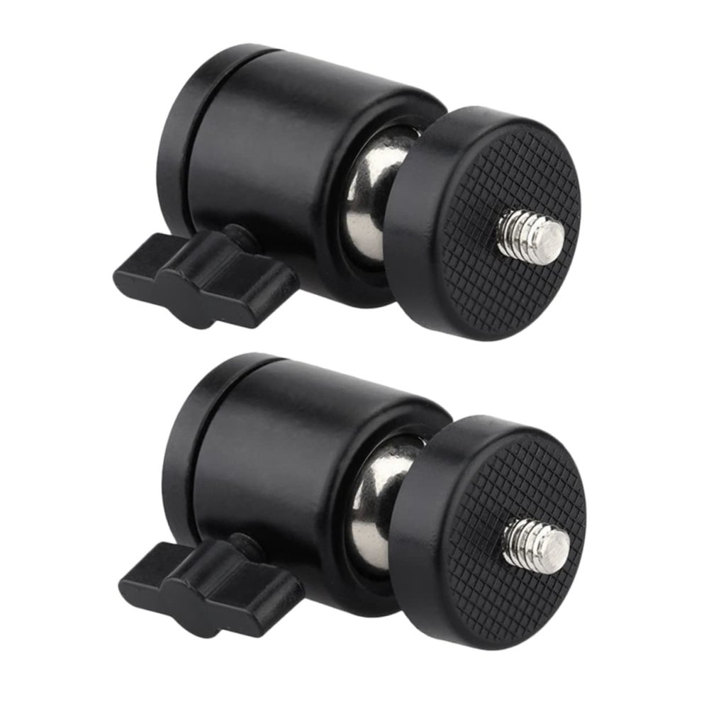 Totority 2pcs Tripod Hot Shoe Mount Rotatable Camera Mount for Photography Compatible Tripods and Lighting Equipment