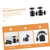 Totority 2pcs Tripod Hot Shoe Mount Rotatable Camera Mount for Photography Compatible Tripods and Lighting Equipment view 3