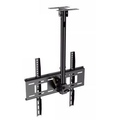 Adjustable Ceiling TV Mount Bracket - Tilting and Swiveling Ceiling TV Mount, Ceiling TV Mount for 32-55 Inch Screen, Telescopic Height Adjustment, Max 400x400mm