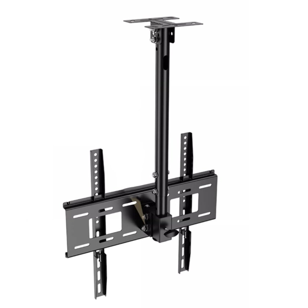 Adjustable Ceiling TV Mount Bracket - Tilting and Swiveling Ceiling TV Mount, Ceiling TV Mount for 32-55 Inch Screen, Telescopic Height Adjustment, Max 400x400mm