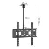 Adjustable Ceiling TV Mount Bracket - Tilting and Swiveling Ceiling TV Mount, Ceiling TV Mount for 32-55 Inch Screen, Telescopic Height Adjustment, Max 400x400mm view 2