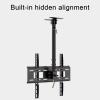 Adjustable Ceiling TV Mount Bracket - Tilting and Swiveling Ceiling TV Mount, Ceiling TV Mount for 32-55 Inch Screen, Telescopic Height Adjustment, Max 400x400mm view 3