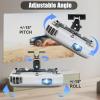 2-Be-Best Upgraded Long Projector Mount Height 25-39"/ 63-100CM Projector Ceiling Mount Adjustable Projectors Mounts for Ceiling Black view 3