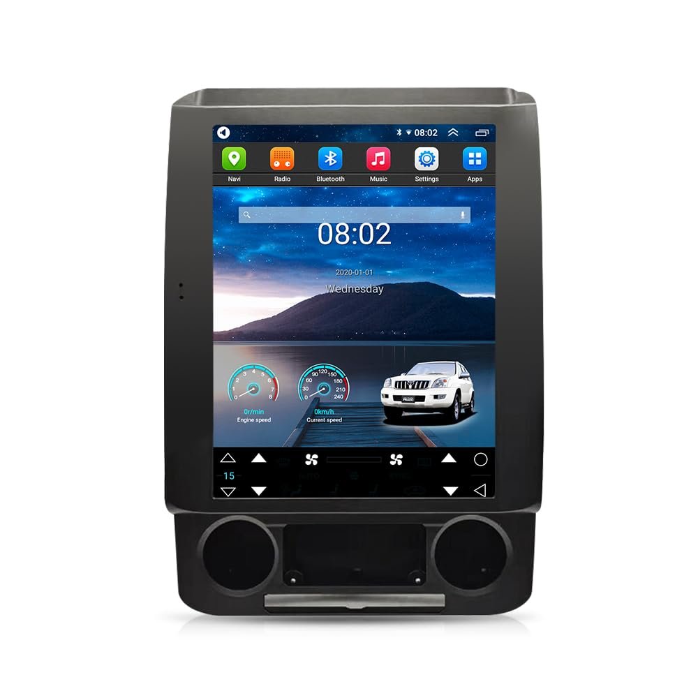 12.1" Android Touchscreen Radio Receiver with CarPlay GPS WiFi Stereo Multimedia NAVI for Ford F150 2016-2021 Plug & Play