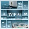 DBIT AX3000 WiFi 6 Mesh Wi-Fi System | 2,500 Sq Ft Coverage & 150 Devices | Dual-Band, Seamless Roaming, Parental Controls | Standalone Router or Mesh Add-On Node | 2 Gigabit Ports (D-MAX6, 1-Pack) view 2
