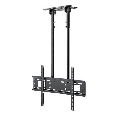 Adjustable Ceiling TV Mount Bracket, 2 Post Single Screen TV Mount, Tilt TV Mount for 40-85 Inch TVs, Ceiling Mount