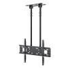 Adjustable Ceiling TV Mount Bracket, 2 Post Single Screen TV Mount, Tilt TV Mount for 40-85 Inch TVs, Ceiling Mount view 1