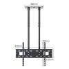 Adjustable Ceiling TV Mount Bracket, 2 Post Single Screen TV Mount, Tilt TV Mount for 40-85 Inch TVs, Ceiling Mount view 2