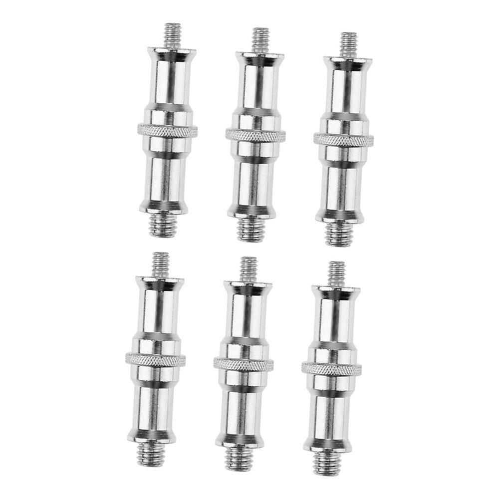 CHICAMPERA 6pcs Threaded Screw Adapter for Flash Light Stands Spigot for Monopods Tripods and Photography Equipment Connector