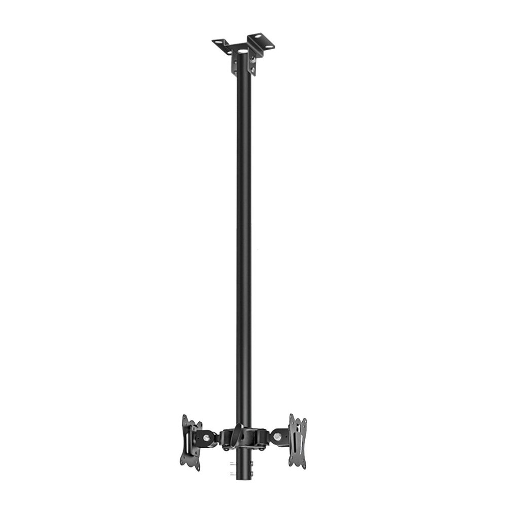 Adjustable Ceiling TV Mount Bracket - Monitor Bracket, TV Lift, Full Motion 360 Deg Rotation Tilt Swivel TV Mount, Fits 12-27 Inch TVs, Fit Flat and Vaulted CeilingB 1m