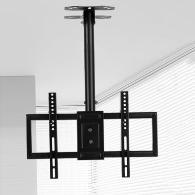 Adjustable Tilt TV Ceiling Mount - Height Adjustable Ceiling TV Mount, Full Motion Ceiling TV Mount for 45-80 Inch TV, Swivel and Tilt Stand Ceiling TV Mount Bracket1 2m
