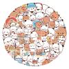 100PCS Bubu dudu Stickers for Water Bottle Laptop,Cute Cartoon Decals for Kids Teens Luggage ClassroomTeaching Rewards Skateboard Scrapbooking (White and Brown) view 2
