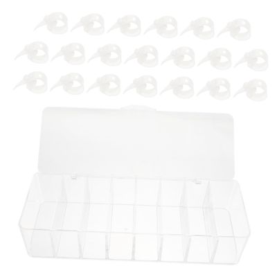 DIYEAH Dustproof Storage Box Cable Management Cord Organizer Compartments Wire Bin for Office Desk