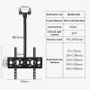Adjustable Tilt TV Ceiling Mount - Ceiling TV Mount Bracket, 360 Swivel and Tilt Ceiling TV Mount, Fits 26-60 Inch TVs TV Stand, 30 Flip Down Adjustable TV Bracket, Max 400x400mm view 2