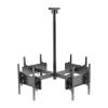 Ceiling TV Mount - Four Sided Ceiling TV Mount Bracket, 32-50 Inch Full Motion, 4 Movement Flat/Curved Screen Bracket, Telescopic Height Adjustment view 3