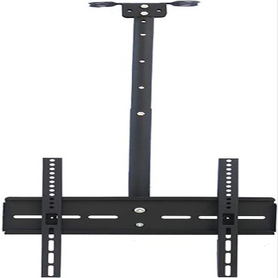 Ceiling TV Mount Bracket with Adjustable Tilt and Swivel Holds up to 110 Lbs Ideal for Shopping Malls Workplaces and Street Shops 1m TV Stand for Increased Visibility and Space Optimization.2m
