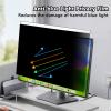 AIZYR Hanging Computer Privacy Screen Protector,Privacy Screen Filter Panel Anti Glare Anti Blue Light Filter, Removable Anti-Spy Privacy Filter,15.6inch 360 * 220mm view 2