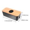 BRIGHTFUFU Wire Storage Box Round Hole Power Line Case Cable Organizer Box Cord Management for Desk Study Room Gaming view 2