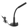 BIUDECO Desktop Microphone for Voice Chat Adjustable 3.5mm Interface Mic Base Plastic Construction for Streaming and Recording view 1