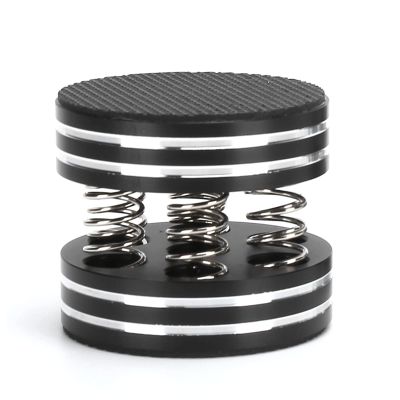 4PCS Speaker Spikes HiFi Spring Isolation Feet Pad, Spring Speaker Spikes Sound Dampening Feet for HiFi Amplifier Speaker Turntable Player (Black)