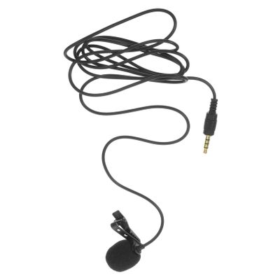 CHICAMPERA Mini Clip Microphone for Phone Lapel Mic Connector Easy to Attach for Camera Recording