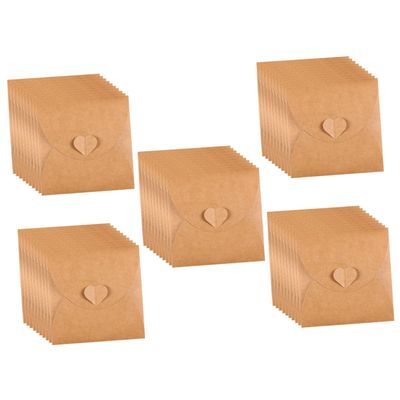 CIYODO 50pcs Kraft Paper Cd DVD Sleeves Organizers for Retro Party Scratch Case Cd Collectors Storage