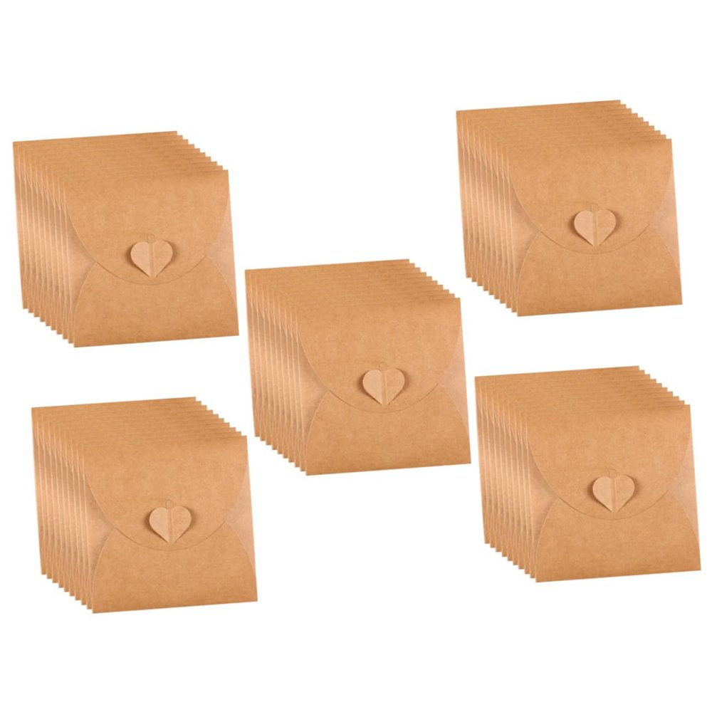 CIYODO 50pcs Kraft Paper Cd DVD Sleeves Organizers for Retro Party Scratch Case Cd Collectors Storage