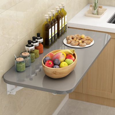 ZNGEPHAP Wall Mounted Laptop Desk Folding Dining Table Floating Computer Workbench for Home Office