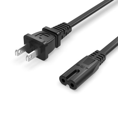 10Ft Figure 8 Power Cord (C7)  ETL Certified Universal 2 Prong AC Replacement Cable for TV, Laptop, Game Console, Printer & More  Safe & Compatible with Most Electronics