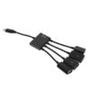 Happyyami Micro USB OTG Hub Ports for Charging and Data Transfer Multi-Device Compatible Adapter for Smartphones and Tablets USB Splitter for External Drives and Peripherals view 1