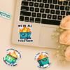 (4Pcs) Dumpster Fire Vinyl Sticker Pack, 3 Inch Waterproof Decals, Funny Designs for Laptops and Water Bottles view 4