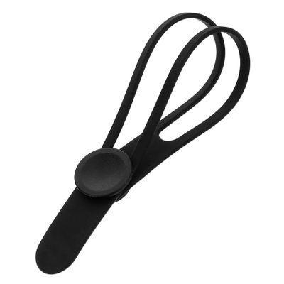 FOMIYES Silicone Umbrella Holder Strap Flexible Black Bundling Tie for Securing and Organizing Cords Reusable and Travel-Friendly Umbrella Strap